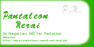 pantaleon merai business card